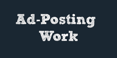 Ad-Posting Internet Online Job